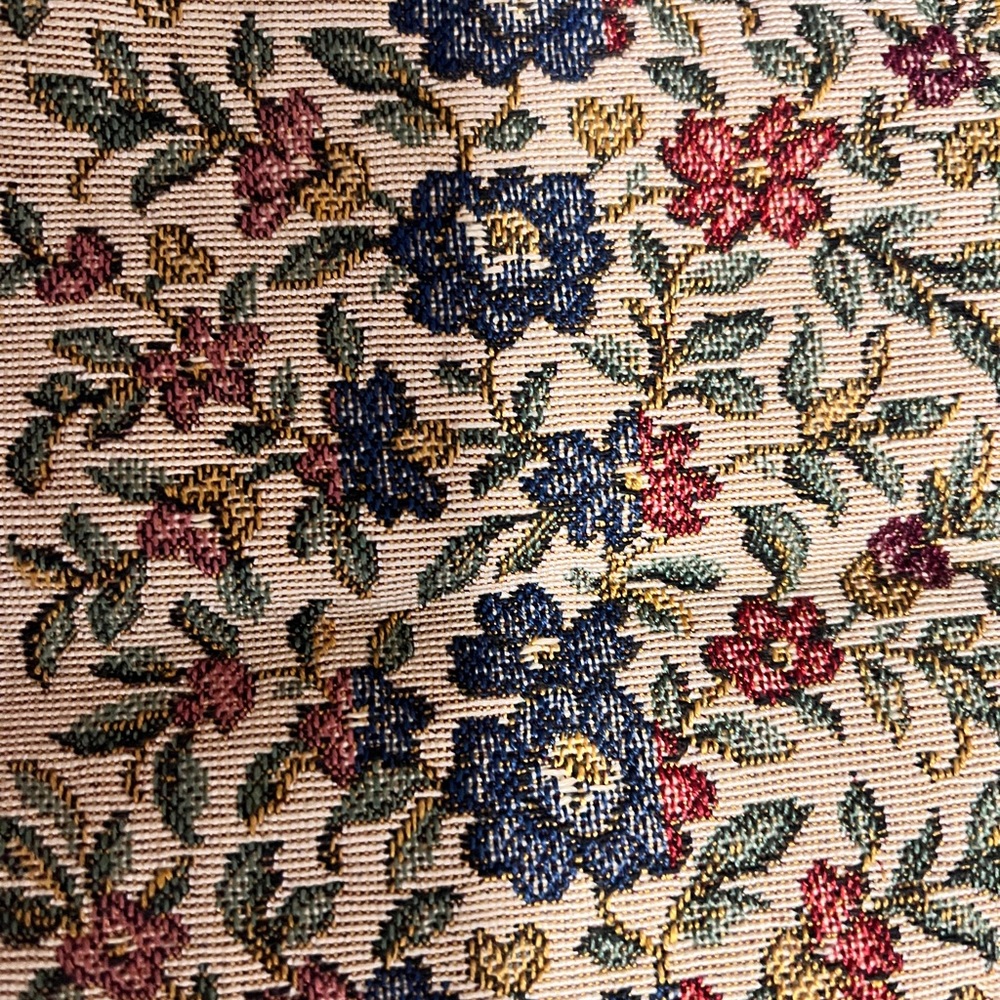 delill, vintage clutch flower print,  used in two ways - Picture 4 of 8